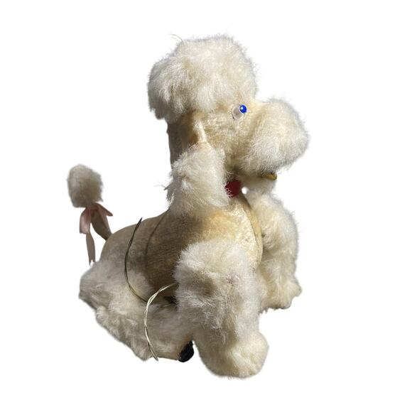 Vintage Made in Japan White Poodle Remote Battery Operated Toy - Picture 2 of 10